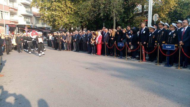 İspanya'da çalıştığı gemideki kazada ölen emekli astsubay için askeri tören