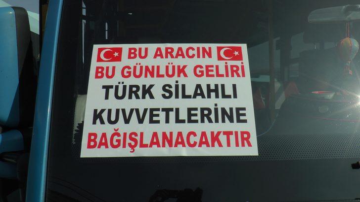 Minibüs şoföründen Barış Pınarı Harekatı'na kampanyalı destek G5