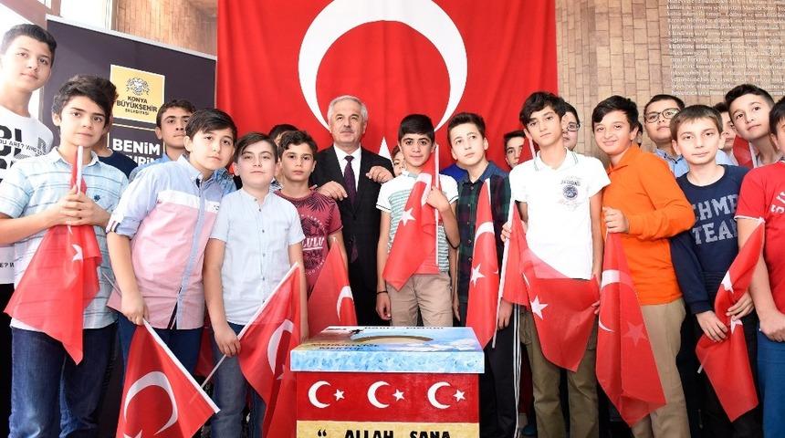 Bilgehane &ouml;ğrencilerinden askere mektup