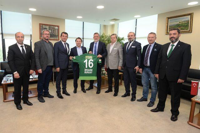 Başkan Burkay, Bursaspor yönetimini ağırladı