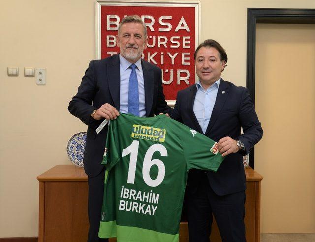 Başkan Burkay, Bursaspor yönetimini ağırladı