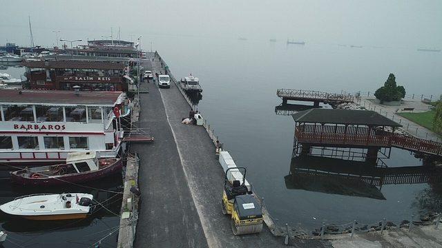 İzmit Marina’ya 400 ton asfalt serildi