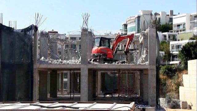 Bodrum'daki o projelerde yıkım sürüyor