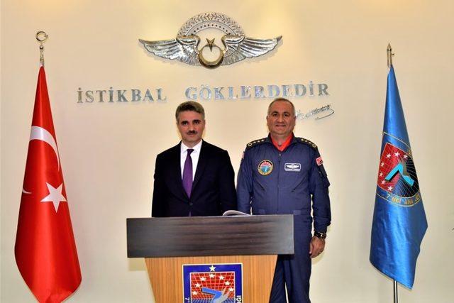 Malatya Valisi Baruş, 7. Ana Jet &Uuml;s Komutanlığını ziyaret etti 1