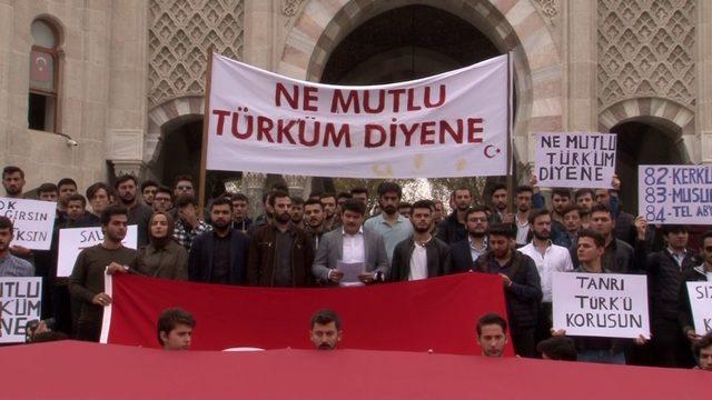 İstanbul Üniversitesi öğrencilerinden Barış Pınarı Harekatı’na destek