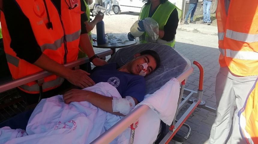 G&ouml;lbaşı Devlet Hastanesinde deprem ve yangın tatbikatı