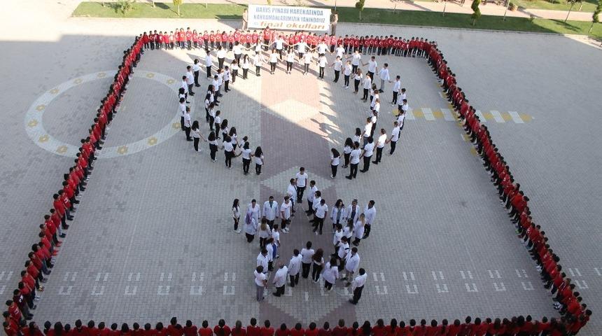 &Ouml;ğrencilerden Barış Pınarı Harekatı&rsquo;na destek
