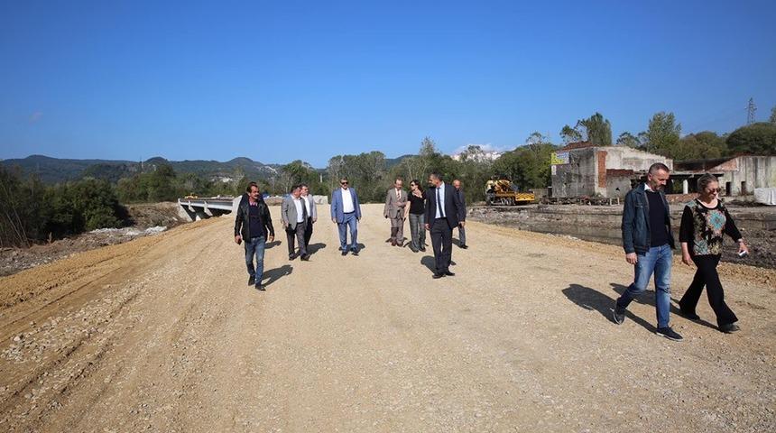 Bağlantı yollarında inceleme yapıldı