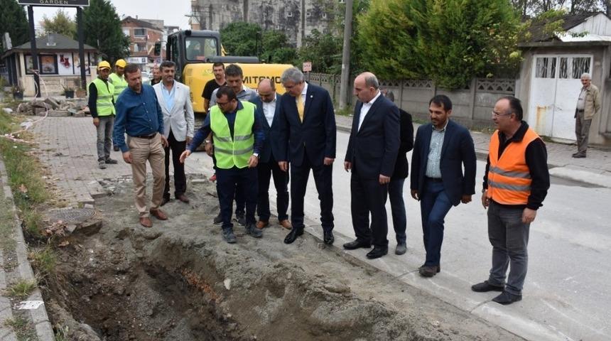 Şehit Astsubay Yaşar G&uuml;ller caddesinde ilk kazma vuruldu