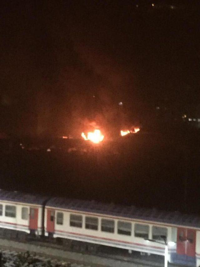 Karabük’te kereste fabrikasında yangın