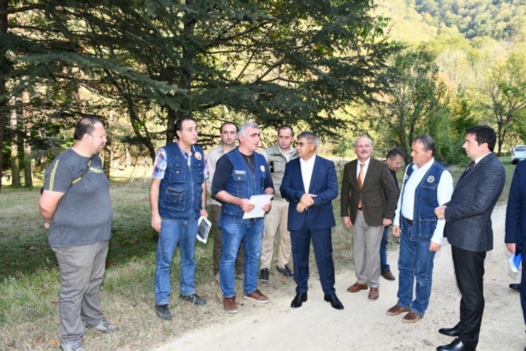 Vali G&uuml;rel, Fındıkaltı Tesislerinde incelemelerde bulundu