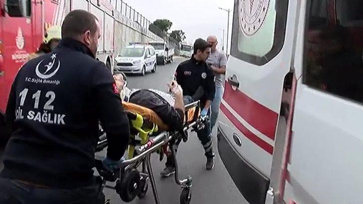 Başakşehir'de işçi servisi kaza yaptı! Yaralılar var G3