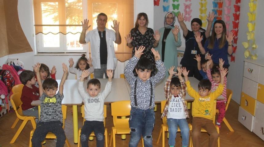 Elazığ&rsquo;da &ouml;ğrencilere el yıkamanın &ouml;nemi anlatıldı