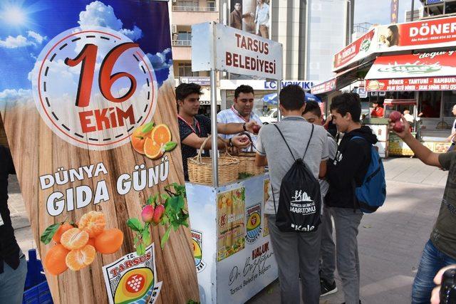 Tarsus Belediyesi, Dünya Gıda Gününde stant açtı