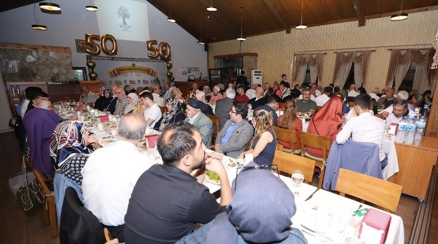 Yarım asırlık &ccedil;iftlerle 50 g&uuml;nl&uuml;k &ccedil;iftler buluştu