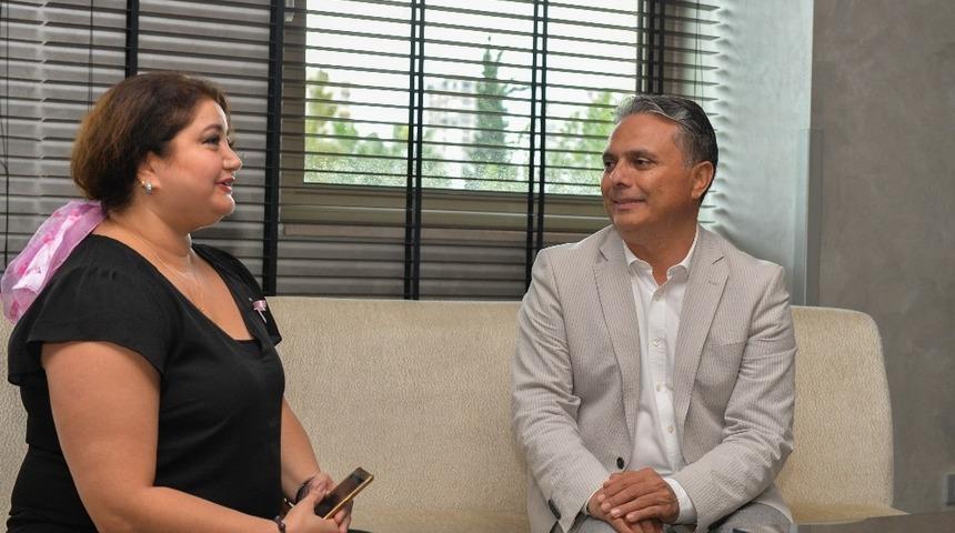 Başkan Uysal, kanseri yenen Sayyaf&rsquo;la bir araya geldi