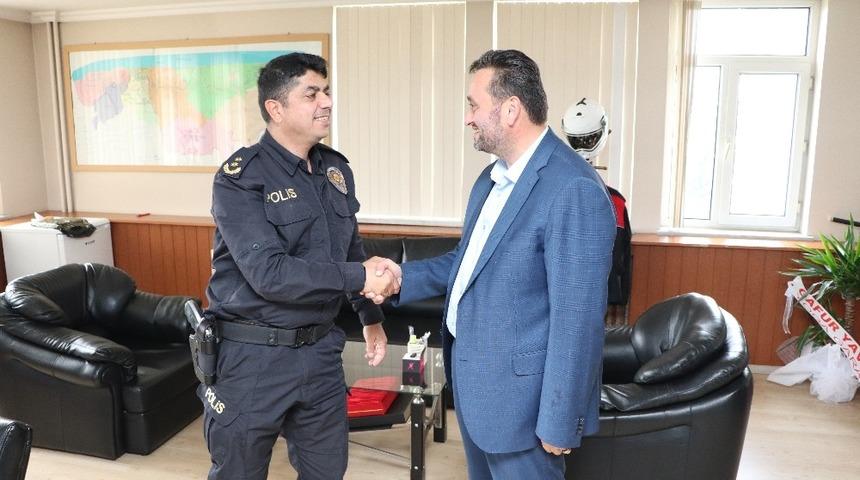 Başkan Yanmaz&rsquo;dan Yeni İl&ccedil;e Emniyet M&uuml;d&uuml;r&uuml;ne ziyaret