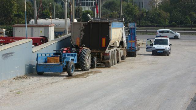 85 yaşındaki traktör sürücüsü kazada öldü