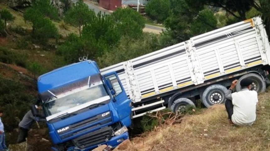 Aydın&rsquo;da yağış kazaya neden oldu