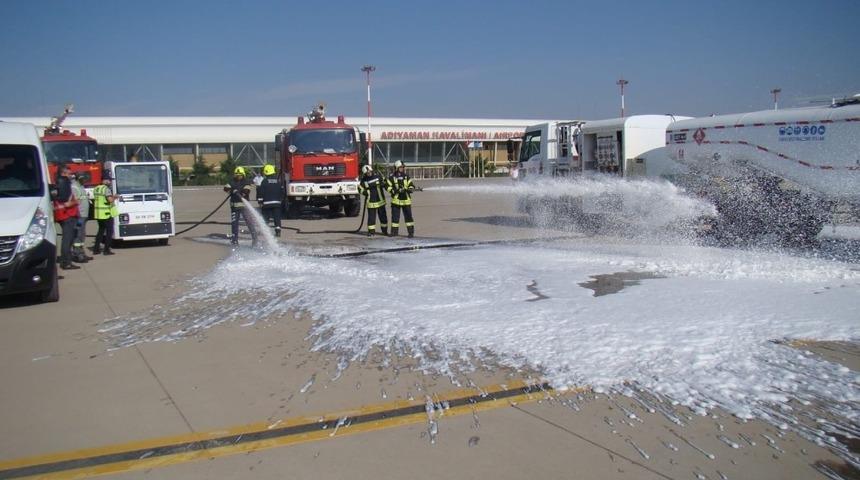 Adıyaman Havalimanında tatbikat
