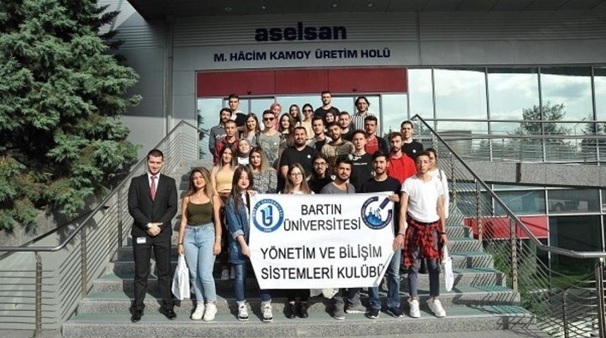 Bartın &Uuml;niversitesi &ouml;ğrencileri ASELSAN&rsquo;ı ziyaret ettiler