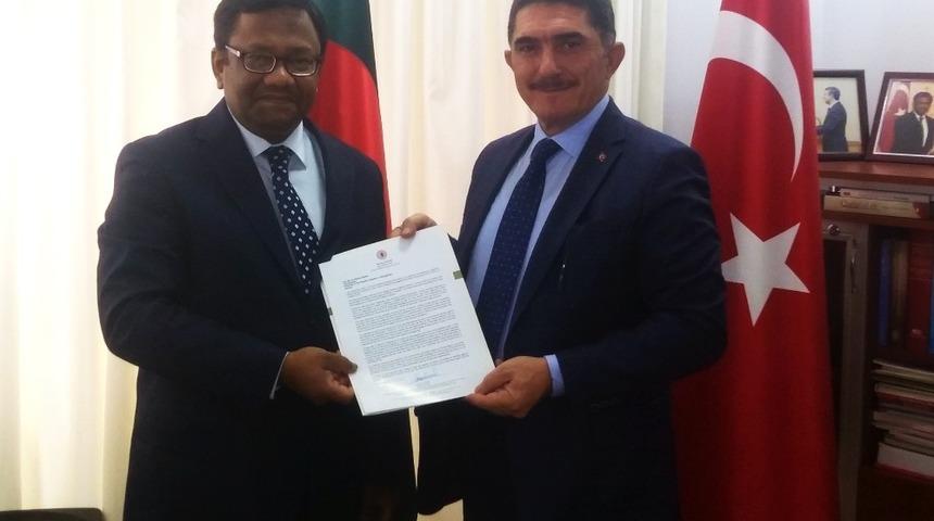 Milletvekili &Ccedil;elebi&rsquo;den Bangladeş B&uuml;y&uuml;kel&ccedil;isi&rsquo;ne &lsquo;Barış Pınarı Harekatı&rsquo; mektubu