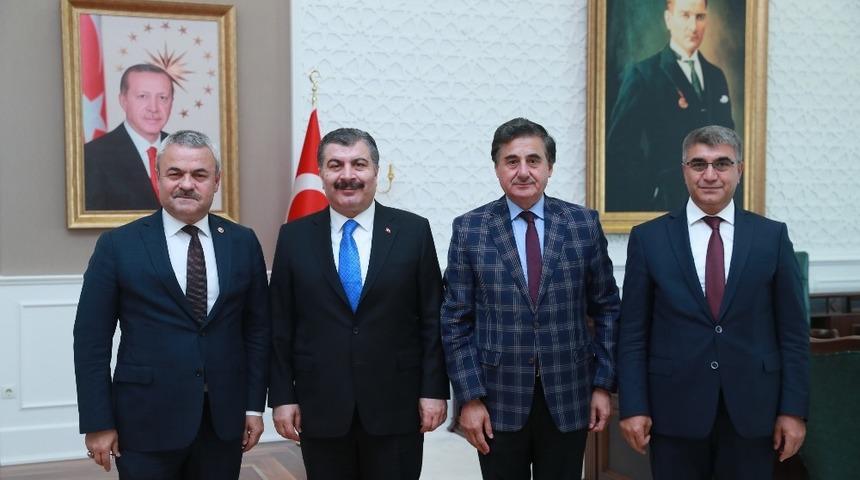 Vali Gürel ve Milletvekillerin Sağlık Bakanı Koca’ya ziyaret