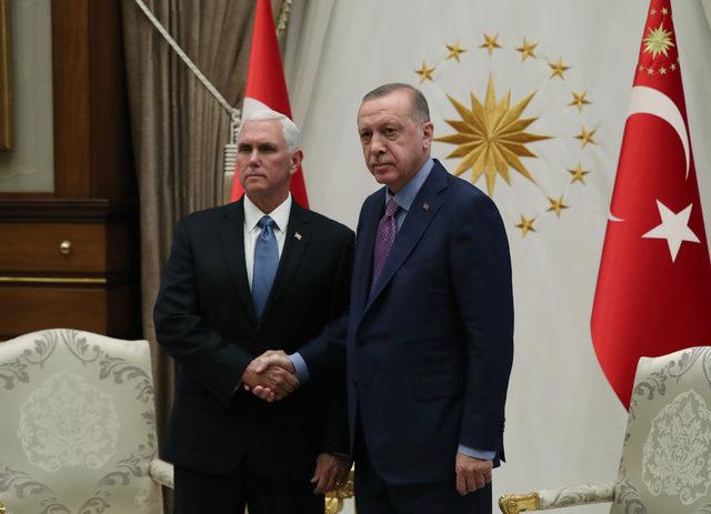 Erdoğan, ABD Başkan Yardımcısı Pence ile bir araya geldi (2)
