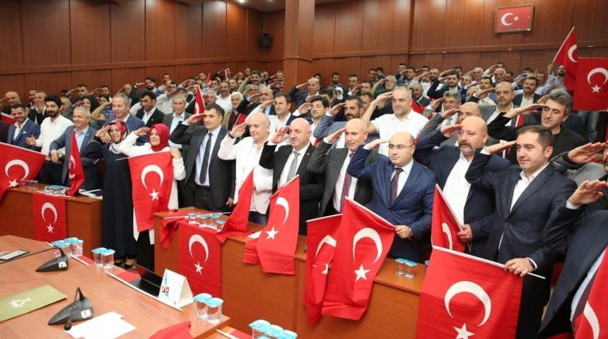 Darıca Belediyesi meclisinden Mehmet&ccedil;iğe asker selamı