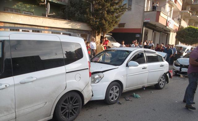 Gaziantep'te zincirleme kaza:2 yaralı