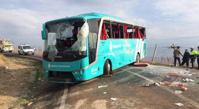 Çankırı'da otobüs kazası: 34 yaralı