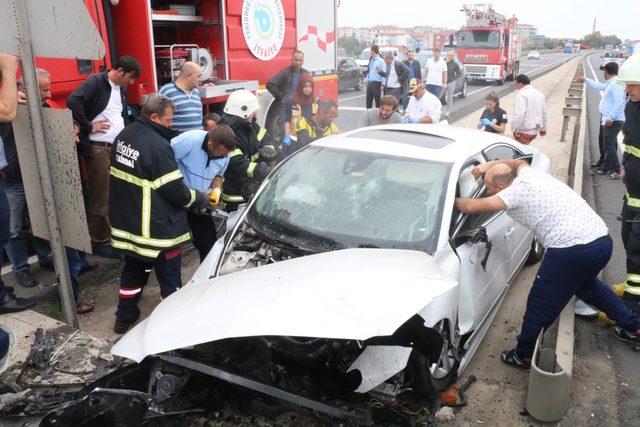 Tekirdağ'daki kazada baba öldü, oğlu yaralandı
