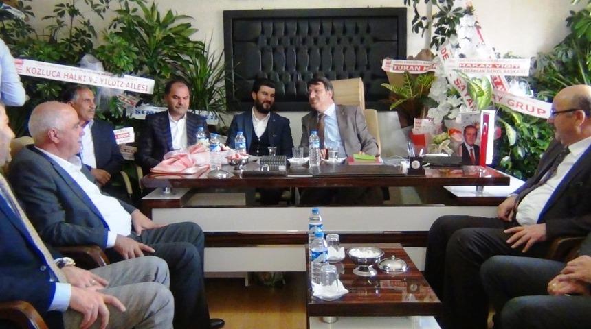 Başkanı T&uuml;rkmenoğlu&rsquo;ndan Başkan Sağlam&rsquo;a ziyaret