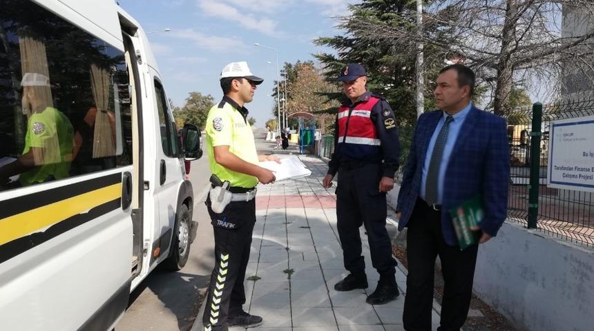 Arguvan’da okul servislerine sıkı denetim