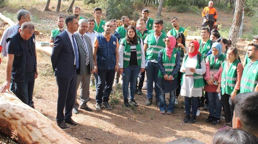 Gen&ccedil; ormancılara uygulamalı eğitim
