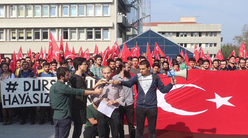 Boğazi&ccedil;i &Uuml;niversitesi'nde İstiklal Marşına hakarete tepki
