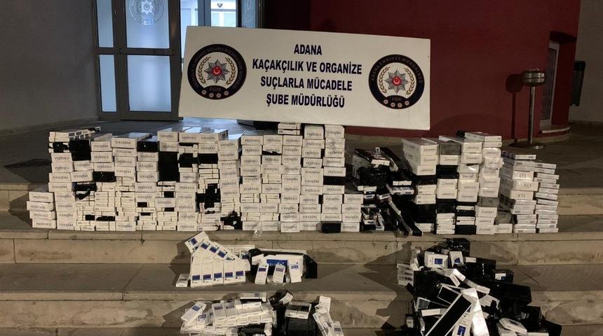 2 bin 500 paket ka&ccedil;ak sigara ele ge&ccedil;irildi