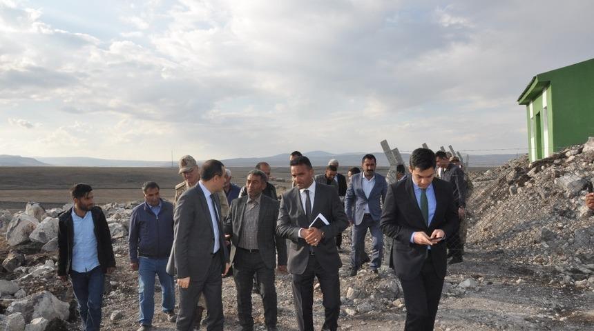 Kars Valisi Türker Öksüz, çalışmaları yerinde inceledi