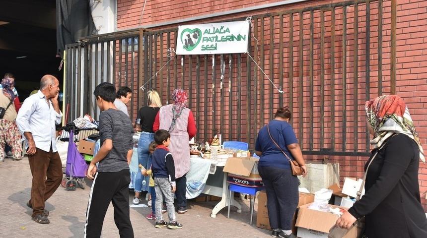 Aliağa&rsquo;da sokak hayvanları yararına kermes