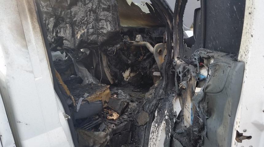 Kulu&rsquo;da kamyonetin kundaklandığı iddiası