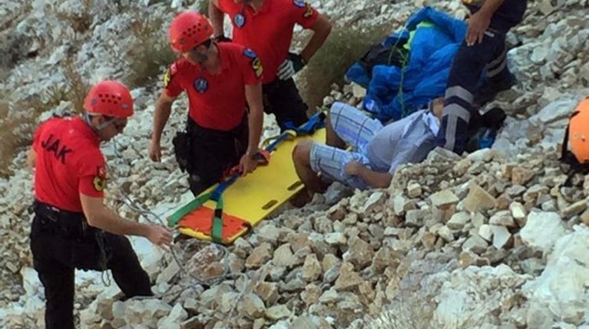 Fethiye paraş&uuml;t kazası: 1 yaralı