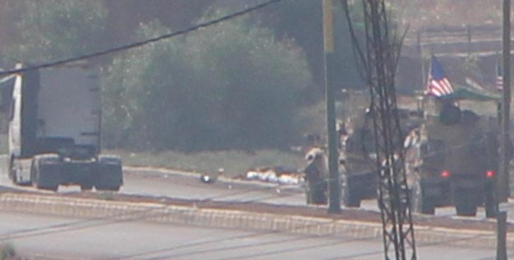 ABD'nin Irak yönünden gelen konvoyu Suriye'de görüntülendi G1