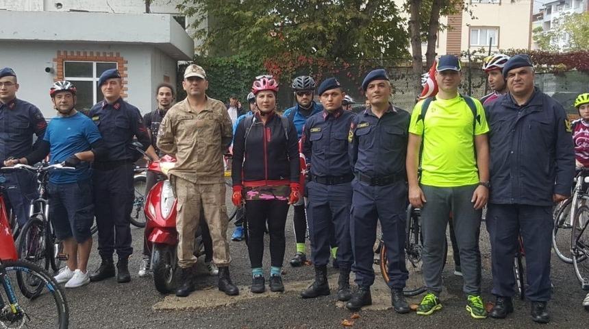 Barış Pınarı Harekatına destek için pedal çevirdiler