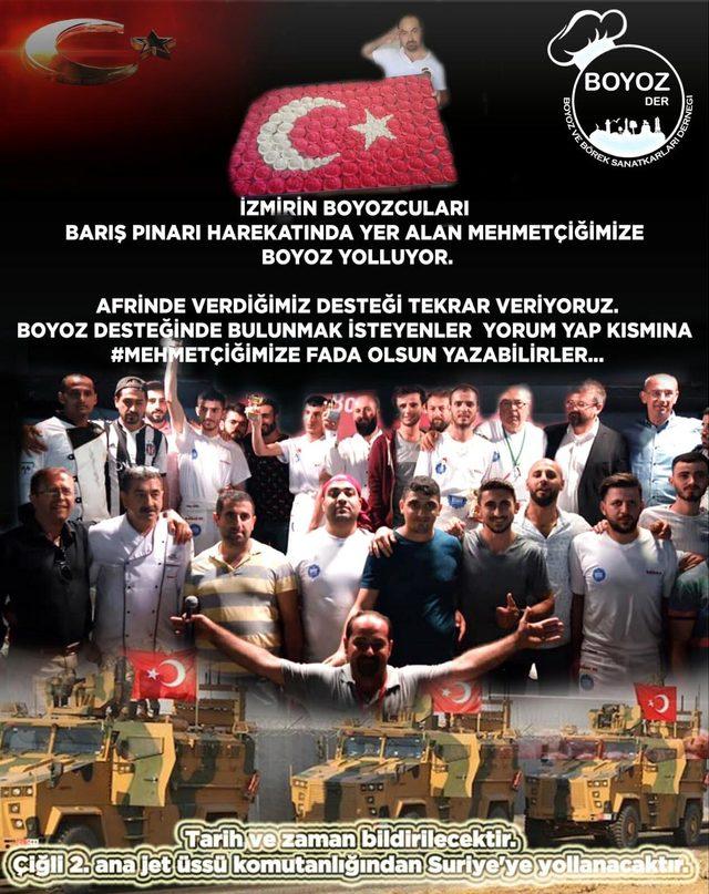 Barış Pınarı Harekatı'ndaki Mehmetçiğe boyoz hazırladılar
