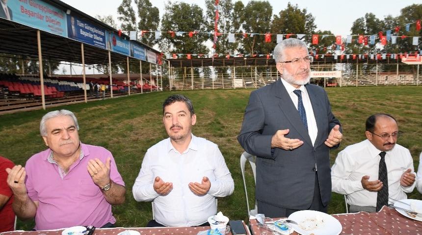 Aksu protokolü ile sporcular kaynaştı