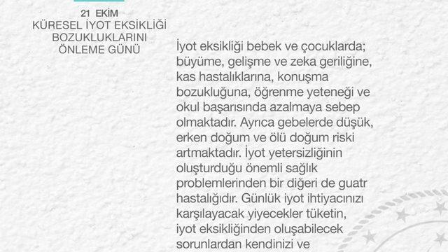 Bakan Koca’dan iyot uyarısı