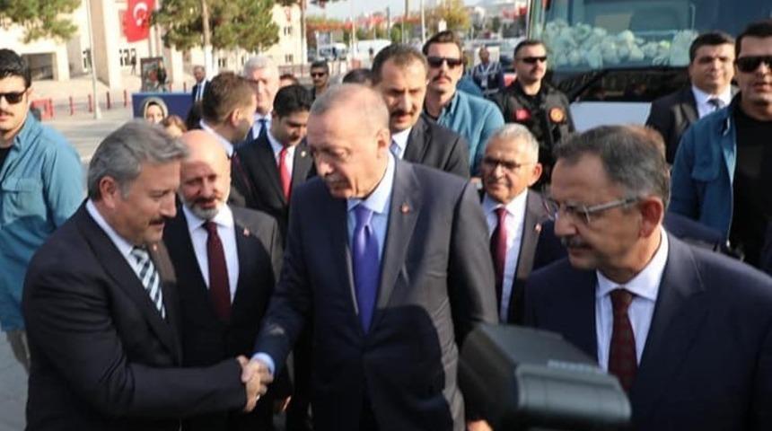 Başkan Mustafa Palancıoğlu, Cumhurbaşkanı Recep Tayyip Erdoğan&rsquo;a Melikgazi&rsquo;nin 5 yatırımı hakkında bilgi verdi