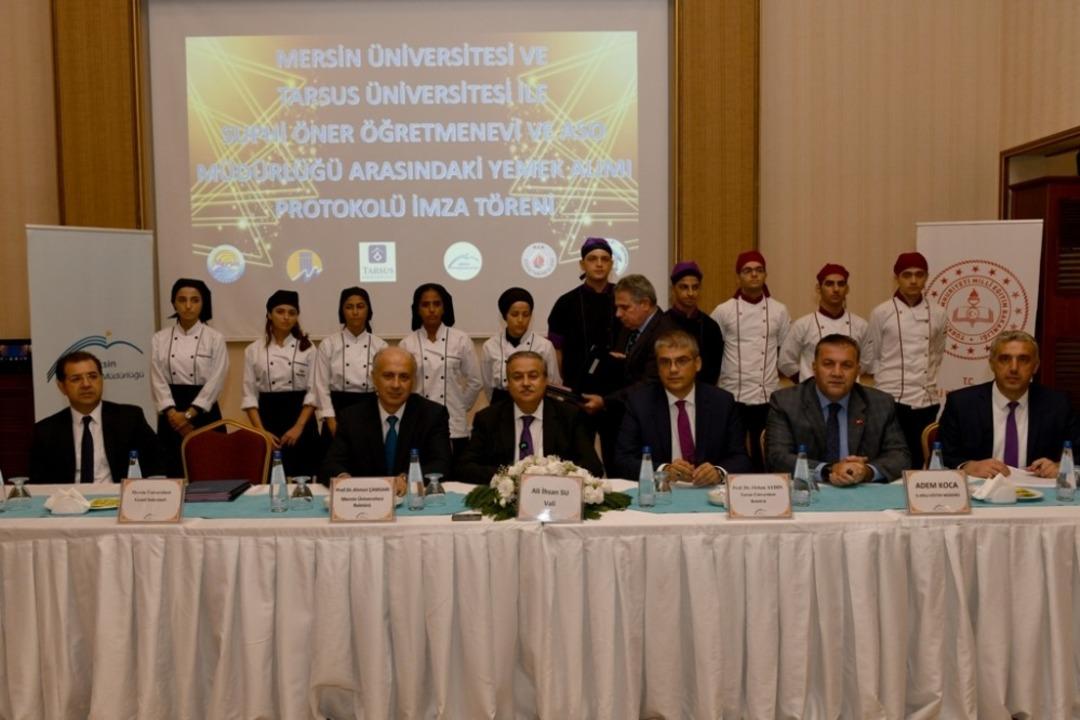 &Uuml;niversitelerle Suphi &Ouml;ner &Ouml;ğretmenevi arasında yemek protokol&uuml; imzalandı