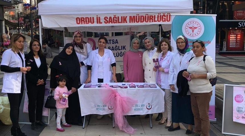 Fatsa&rsquo;da meme kanseri farkındalık etkinliği