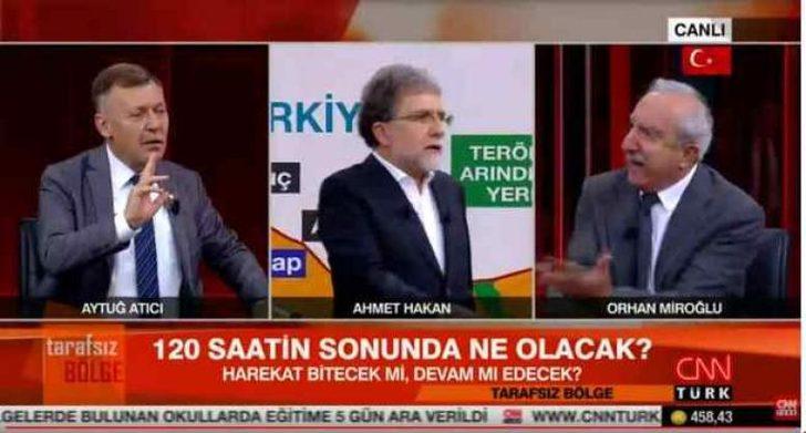 AK Partili Orhan Miroğlu ve CHP'li Aytuğ Atıcı arasında CNN Türk canlı yayınında sert tartışma! G1